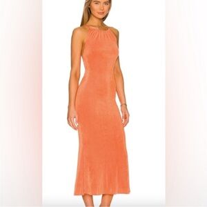 NWOT! REVOLVE Misha Coral Gold Greta Dress